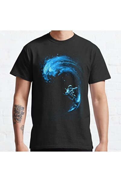 ZOKAWEAR Τυπωμένο μπλουζάκι Loose Fit Unisex Space Surfing Design