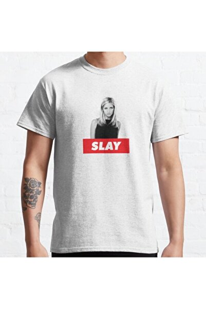 ZOKAWEAR Široka unisex majica Buffy The Vampire Slayer: Slay Design Štampano