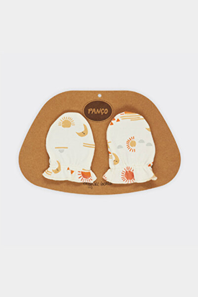 Panço Yenidoğan Baskılı Ekru Eldiven