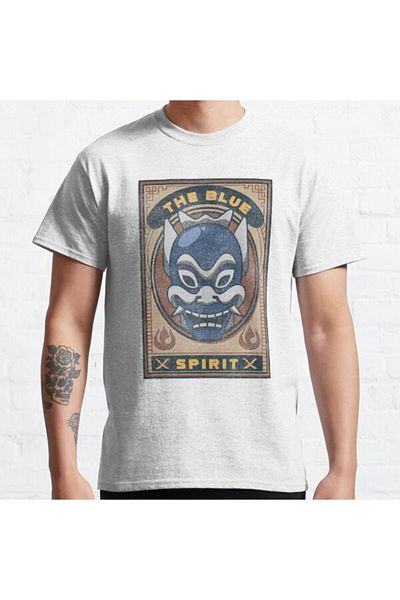 ZOKAWEAR Tricou cu imprimeu unisex: The Last Airbender The Blue Spirit Card Design