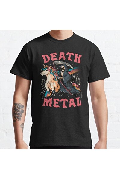 ZOKAWEAR Μπλουζάκι με τυπωμένο σχέδιο δώρου Loose Fit Unisex Death Metal Cute...