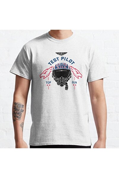 ZOKAWEAR Široka unisex majica Top Gun: Maverick Test Pilot sa dizajnom kacige...