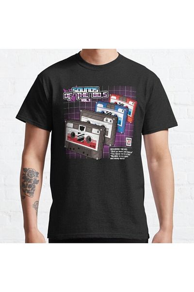 ZOKAWEAR Tricou cu imprimeu unisex cu design loose-fit Sounds Of The 80s Vol.1