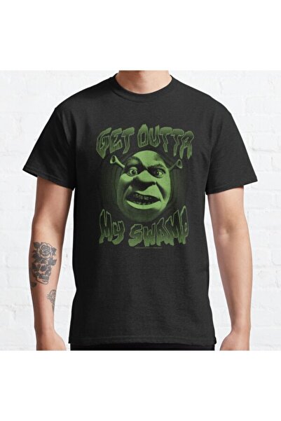 ZOKAWEAR Μπλουζάκι με τυπωμένο σχέδιο Loose Fit Unisex Shrek Get Outta My Swa...