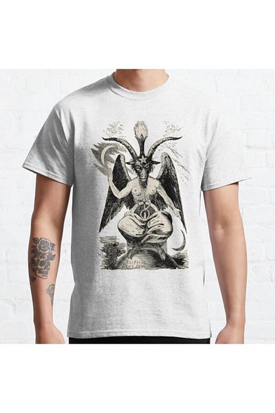 ZOKAWEAR Μπλουζάκι Loose Fit Unisex Baphomet Design με στάμπα
