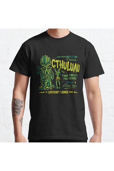 ZOKAWEAR Μπλουζάκι Loose Fit Unisex Cthuluau Design Printed Tshirt
