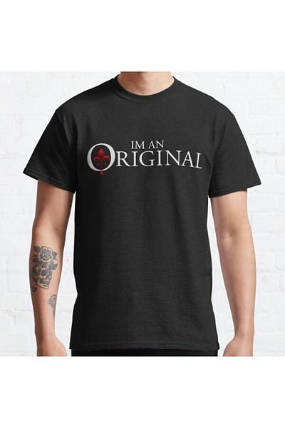 ZOKAWEAR تيشيرت مطبوع بتصميم أصلي للجنسين من The Originals I'm An