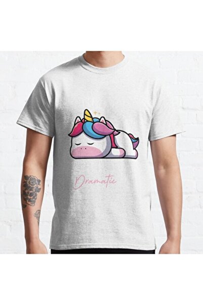 ZOKAWEAR Unisex jednorog Štampano Lagan Kalup T-shirt - "Prebrodiću to, samo ...