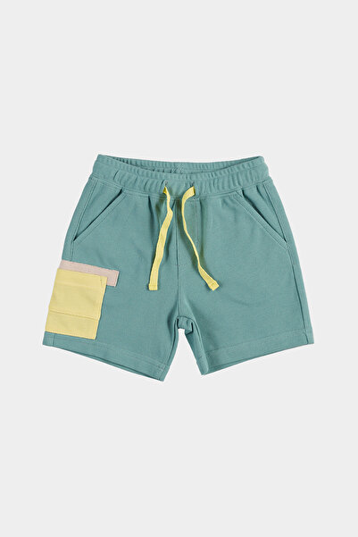 Panço Erkek Bebek Yeşil Örme Şort