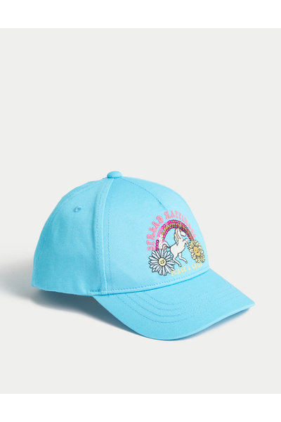Marks & Spencer Saf Pamuklu Unicorn Desenli Şapka (1-6 Yaş)