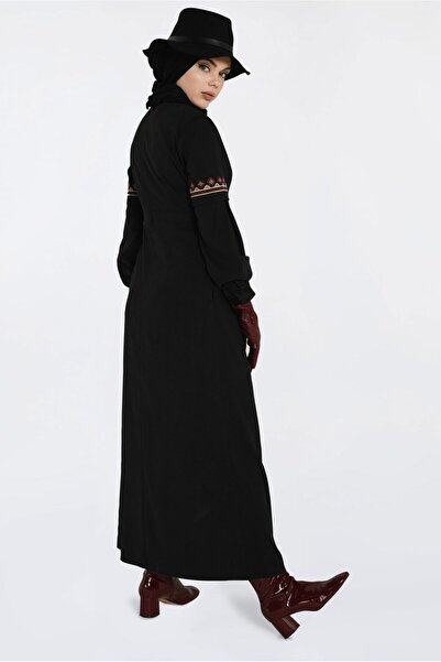 Alvina İŞLEMELİ SÜET ELBİSE 4766