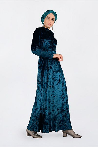 Alvina Rochie din catifea - Model 4784