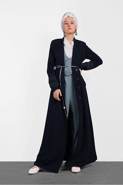 Alvina 1438 Μοντέλο Κρυφό Κουμπί Παλτό