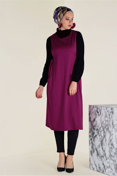 Alvina Σετ Gilet με 2 τσέπες και κορδόνια - 4658