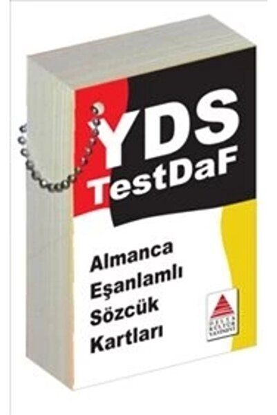 Delta Kültür Yayınevi YDS TestDaf Almanca Eşanlamlı Sözcük Kartları kitabı güncel Şule Pak Eğitim Kitapları Delta Kültür Y
