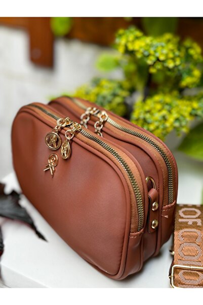 CemreBoutique CEYLIN *3Bölmeli Astarlı Buzzy Saten Deri Ayarlanabilir Askılı ...