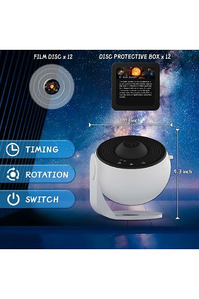 LED Night Light Galaxy Projector Starry Sky Projector 360° Rotate Planetarium Night Lamp For Room...
