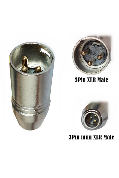 BSN قطعة واحدة من محول كابل صوت من نوع Mini XLR ذكر-أنثى إلى XLR ذكر-أنثى، 3 ...