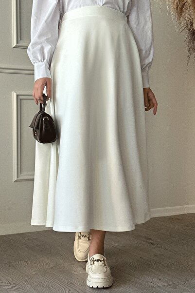 InStyle Elly búvárszoknya - fehér