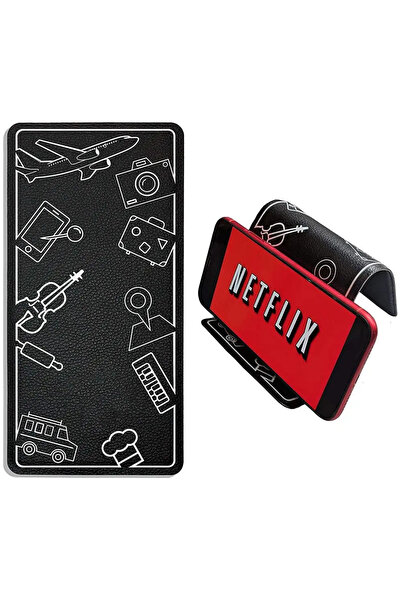 Choice حامل هاتف محمول متعدد الوظائف قابل للطي من فيكيفون، أسود اللون، قابل ل...