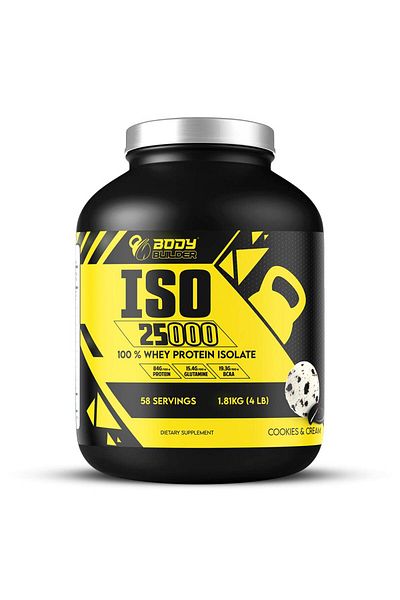 Body Builder Iso 25000, Cookies and Cream, 4 LB