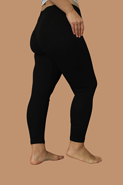 DONEX Women's Cotton Mesh Thick Winter Fabric Large Size Long Leggings