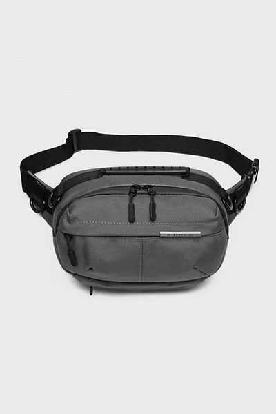 Go Veform Γκρι Unisex τσάντα μέσης και στήθους με πολλές τσέπες - 9260