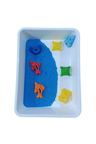 Masal Oyuncak 10 Pieces Kinetic Sand Pool - Play Dough Boat