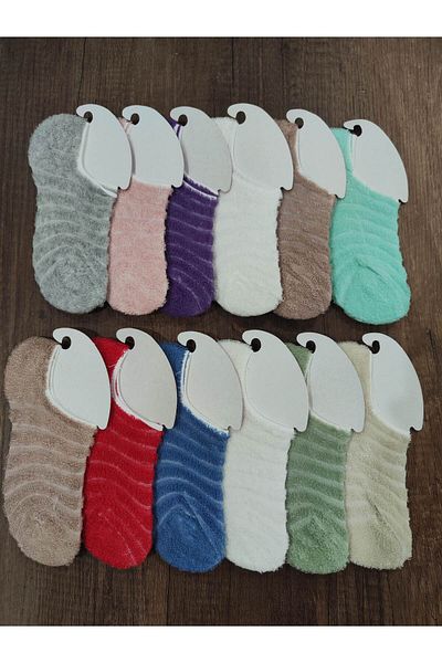 Leement socks Памучни маратонки за момичета - 12 чифта домашни чорапи, обратен терти