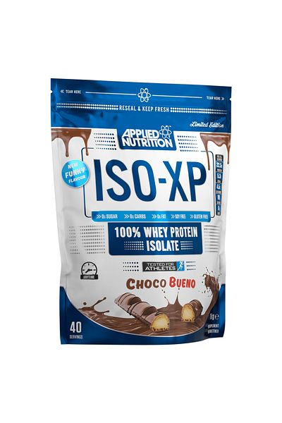 applied nutrition ISO-XP 100% Whey Protein Isolate, Chocolate Bueno, 1 kg