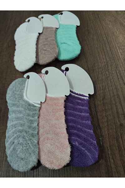 erceys Момичешки чорапи, 6 чифта, за дома, памучни, с обратна тертиена материя, маратонки