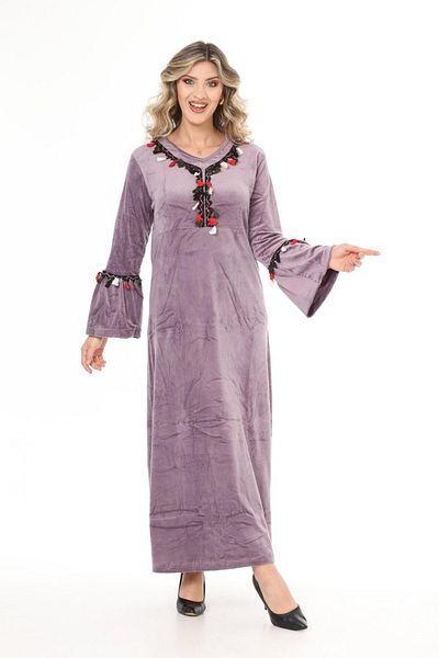mervemoda ΓΥΝΑΙΚΕΙΟ ΜΑΚΡΙΜΑΝΙΚΟ ΒΕΛΟΥΔΙ ΦΟΡΕΜΑ