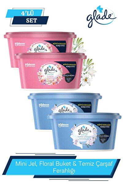Glade Mini Jel, Floral Buket & Mini Jel, Temiz Çarşaf Ferahlığı