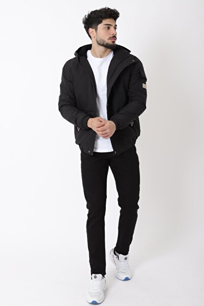 Stilkombin Αθλητικό υφασμάτινο παλτό Lycra με εμπριμέ γούνα PLDP2968-1_50411