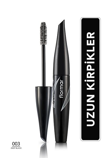 Flormar Volumizing Mascara (BLACK) - Spider Lash Mascara - 001 Deep Black -8690604110643