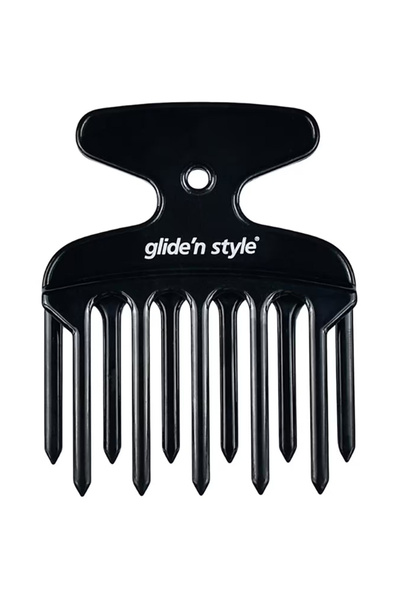Glide'n Style Gliden Style Afro Comb - Perma Tarağı Siyah