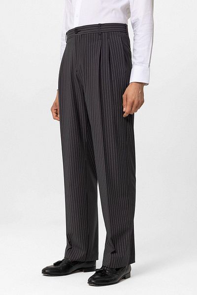 Antioch High Waist Smoked Striped Relax Fit Men's Trousers