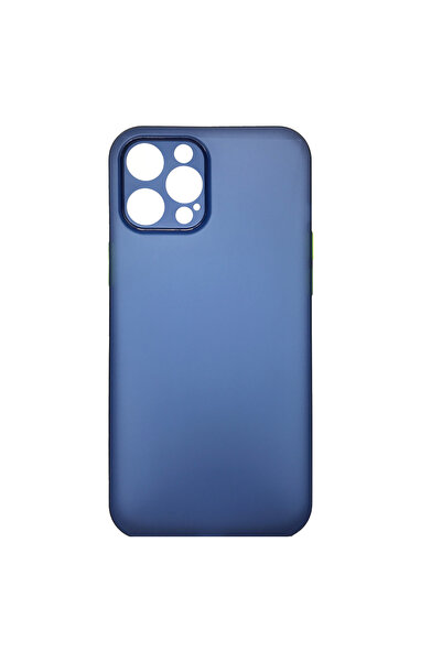 Nettech İphone 12 Pro Uyumlu Ultra Slim Arka Koruma Kılıf - Mavi