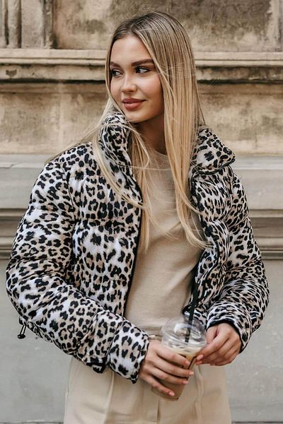 TENA Women's Leopard Leopard Coat