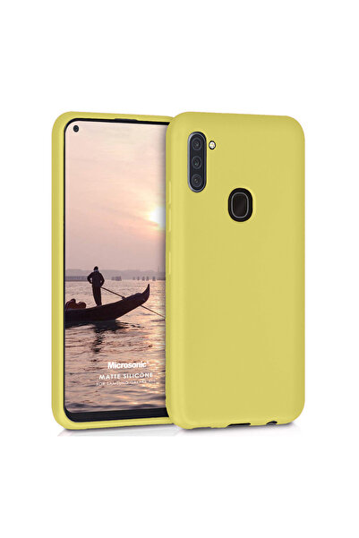Nettech Samsung Galaxy A11 Uyumlu Suide Arka Koruma Kılıf - Sarı