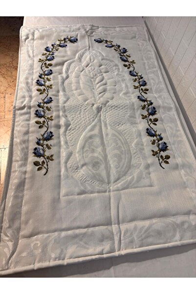 Vinezza Home Collection Çeyizlik 6 Parça Çiçek Nakışlı Etamin İşleme Seccade ...