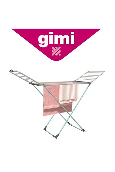 Gimi Borealis 20m Aluminum-Coated Steel Foldable Cloth Dryer with Wheels and Locking Mechanism