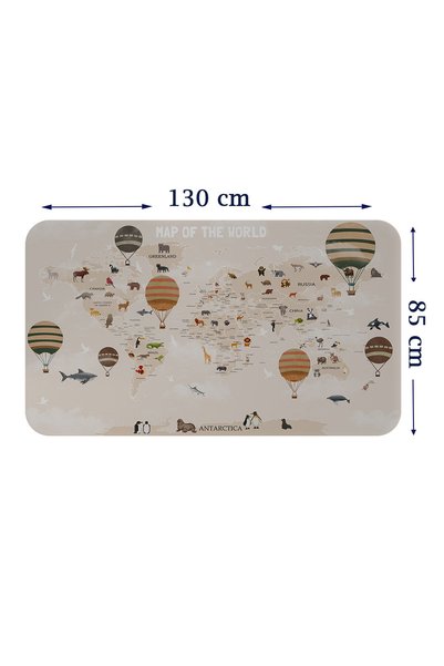 Home Eğitici Dünya Haritası Dünya Atlası Çocuk ve Bebek Odası Duvar Sticker-8...