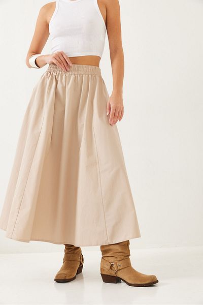 Bianco Lucci Damen-Fallschirm-Ballonrock mit Taschendetail und elastischem Bund 60251891