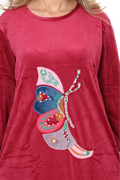 mervemoda ROCHIE DE CATIF DE DAMĂ MÂNECĂ LUNGĂ