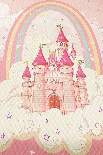 3D ELSE HALI Pink Patterned Single Pique Bed Set for Girl - Quilted