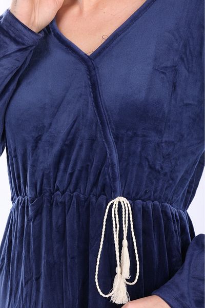 mervemoda ΓΥΝΑΙΚΕΙΟ ΜΑΚΡΙΜΑΝΙΚΟ ΒΕΛΟΥΔΙ ΦΟΡΕΜΑ