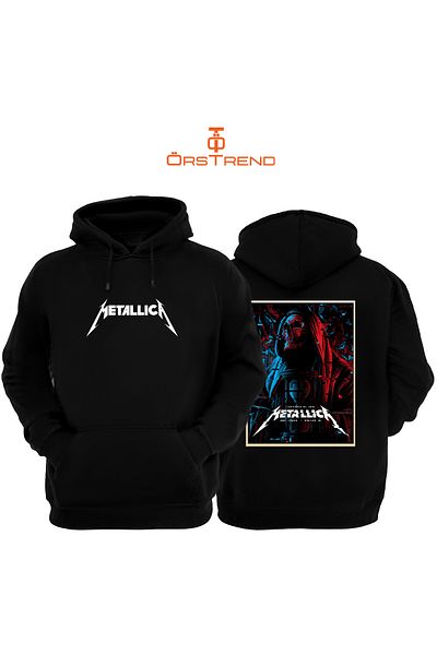 ÖRSTREND Metallica Printed Unisex Hooded Sweatshirt