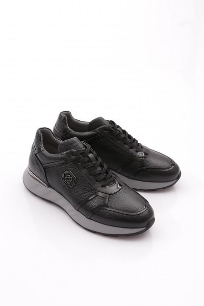 DGN Ανδρικά παπούτσια Sneakers με κορδόνια Μαύρα 73123617