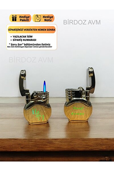 birdoz avm Kişiye Özel İsimli Işıklı Çakmak